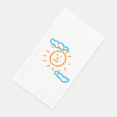 Upload Childs Drawing Draai Kinder kunstwerk naar Servet (Hoek)