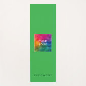 Upload Company Logo Custom Text Monogram Template Yogamat (Voorkant)