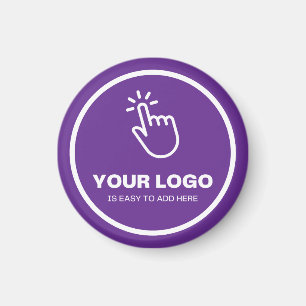 Upload eenvoudig uw Logo Custom Low Minimums Paars Magneet