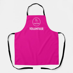 Upload eenvoudig uw Logo Custom Volunteer Pink Schort