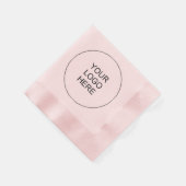 Upload eigen bedrijf Logo Tekst roze gecodeerde co Servet (Hoek)