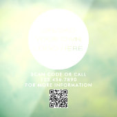 Upload Eigen Logo Kleine Bedrijfs branding QR-code Raamsticker (Vel 3)