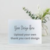 Upload Eigen Ontwerp Custom Bedankkaart (Staand voorkant)