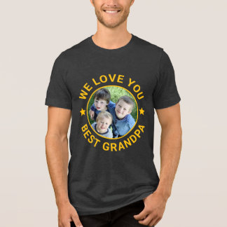 Upload foto - beste opa Tri-Blend shirt