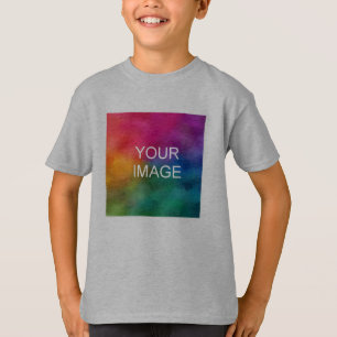 Upload Foto Kinder Jongens Voordruk met korte mouw T-shirt