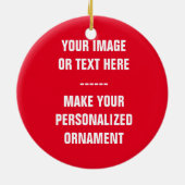 Upload foto voor Kerst Ornament Keramiek (Achterkant)