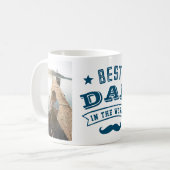 Upload foto Wereld beste vader Koffie Mok (Voorkant links)