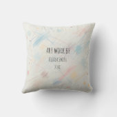 Upload het kunstwerk van uw kind naar dit Sierkuss Kussen (Achterkant)