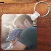 Upload het kunstwerk van uw kind | SCHATTIGEE VADE Sleutelhanger (Achterkant)