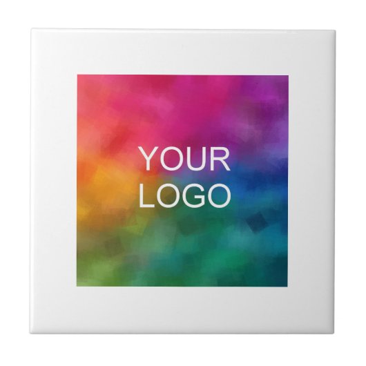 Upload hier uw eigen Logo van uw bedrijf Tegeltje (Voorkant)