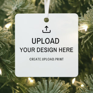 Upload hier uw ontwerp metalen ornament