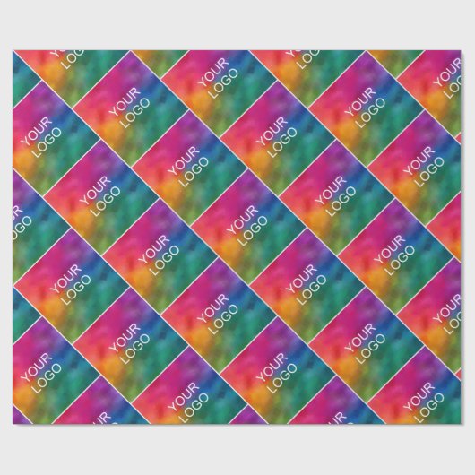 Upload hier uw zakelijke Logo Sjabloon op maat Cadeaupapier (Vlak)