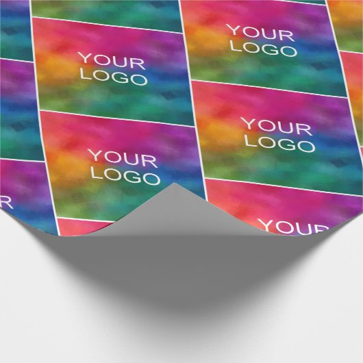 Upload hier uw zakelijke Logo Sjabloon op maat Cadeaupapier (Hoek)