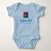 Upload Image Custom Text Unisex Jersey One-Pieces Romper (Voorkant)