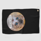 Upload je Cute Cat Photo Golfhanddoek (Horizontaal)