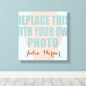 Upload je eigen foto canvas afdruk (Insitu (Houten vloer))