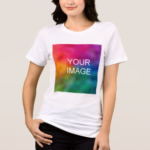 Upload je eigen foto Koop online winkel Vrouwen Wi Tri-Blend Shirt