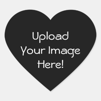 Upload-je-eigen-foto Stickers (hartvormig)
