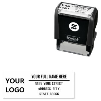 Upload Je Eigen Logo Voeg Naam Retouradres Stempel