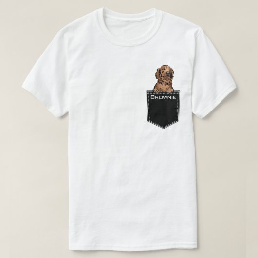 Upload je eigen netnaam aangepaste gouden repeater t-shirt (Design voorkant)