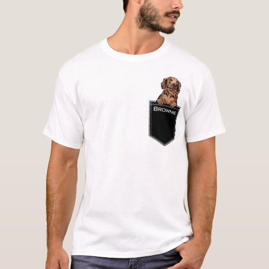 Upload je eigen netnaam aangepaste gouden repeater t-shirt (Voorkant)