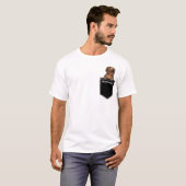 Upload je eigen netnaam aangepaste gouden repeater t-shirt (Voorkant volledig)