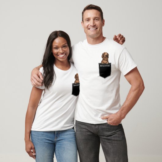 Upload je eigen netnaam aangepaste gouden repeater t-shirt (Unisex)