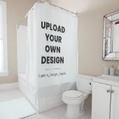 Upload Je Eigen Ontwerp Hier | Aangepaste Sjabloon Douchegordijn (In situ)