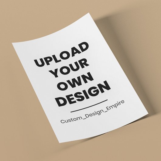 Upload Je Eigen Ontwerp Hier | Aangepaste Sjabloon Flyer