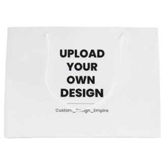 Upload Je Eigen Ontwerp Hier | Aangepaste Sjabloon Groot Cadeauzakje