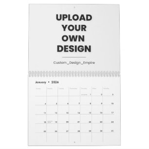 Upload Je Eigen Ontwerp Hier Aangepaste Sjabloon Kalender