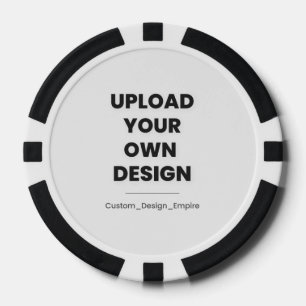 Upload Je Eigen Ontwerp Hier Aangepaste Sjabloon Poker Chips