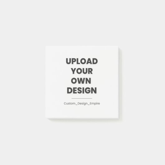 Upload Je Eigen Ontwerp Hier | Aangepaste Sjabloon Post-it® Notes (Voorkant)