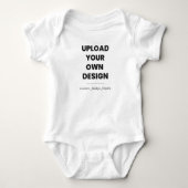 Upload Je Eigen Ontwerp Hier | Aangepaste Sjabloon Romper (Voorkant)