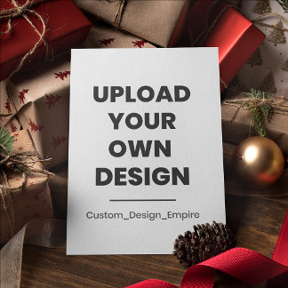 Upload je eigen ontwerp hier | Maatwerk Feestdagenkaart