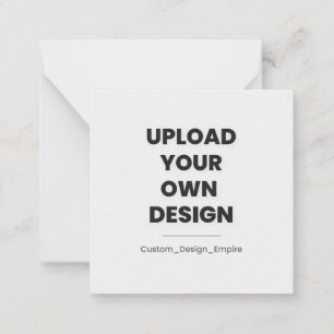 Upload Je Eigen Ontwerp Hier Maatwerk Notitiekaartje