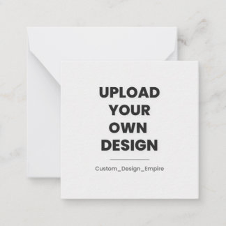 Upload Je Eigen Ontwerp Hier | Maatwerk Notitiekaartje