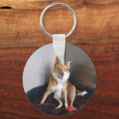 Upload je eigen petfoto sleutelhanger (Voorkant)