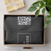 Upload je eigen QR-code en verwisselbare tekst Tissuepapier (Geschenk)