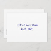 Upload je eigen zelfgemaakte uitnodiging of kaart (Voorkant / Achterkant)