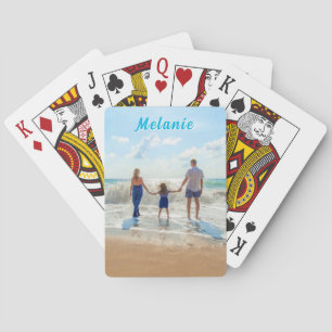 Upload je foto Speelkaarten Geschenk Voeg naam toe