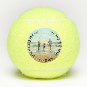 Upload je foto Tennisballen Cadeau Voeg tekst naam
