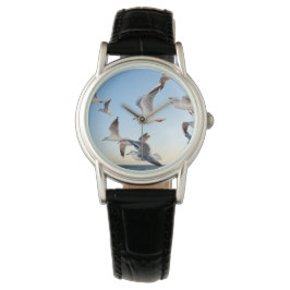 Upload je foto, vliegende vogels, dames horloge