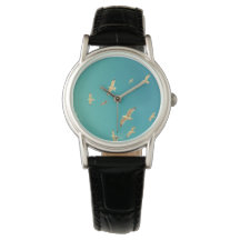 Upload je foto, vogels in de lucht, dames horloge