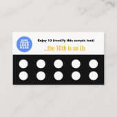 Upload je Logo 10 Stamp Punch Customer Loyalty (Voorkant)