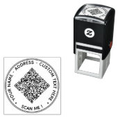 Upload je QR-code Ronde Stempel Voeg aangepaste te (In situ)