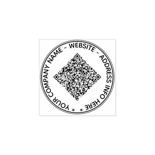 Upload je QR-code rubberen stempel Voeg aangepaste (Afrduk)