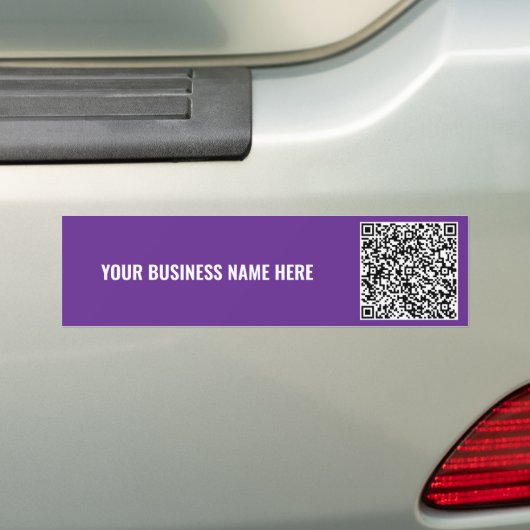 Upload je QR-code tekst Zakelijke bumpersticker (Op auto)