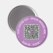 Upload je QR-code - Voeg aangepaste tekst toe - Ma Magneet (Voorkant / Achterkant)