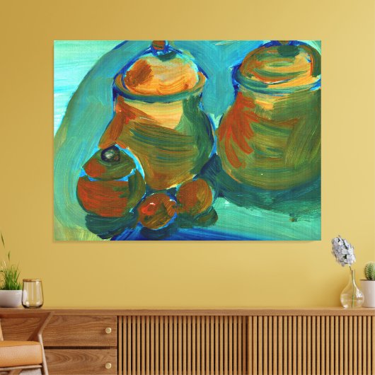 Upload je schilderij | Draai aangepaste kunst om n Canvas Afdruk (Insitu (Woonkamer))